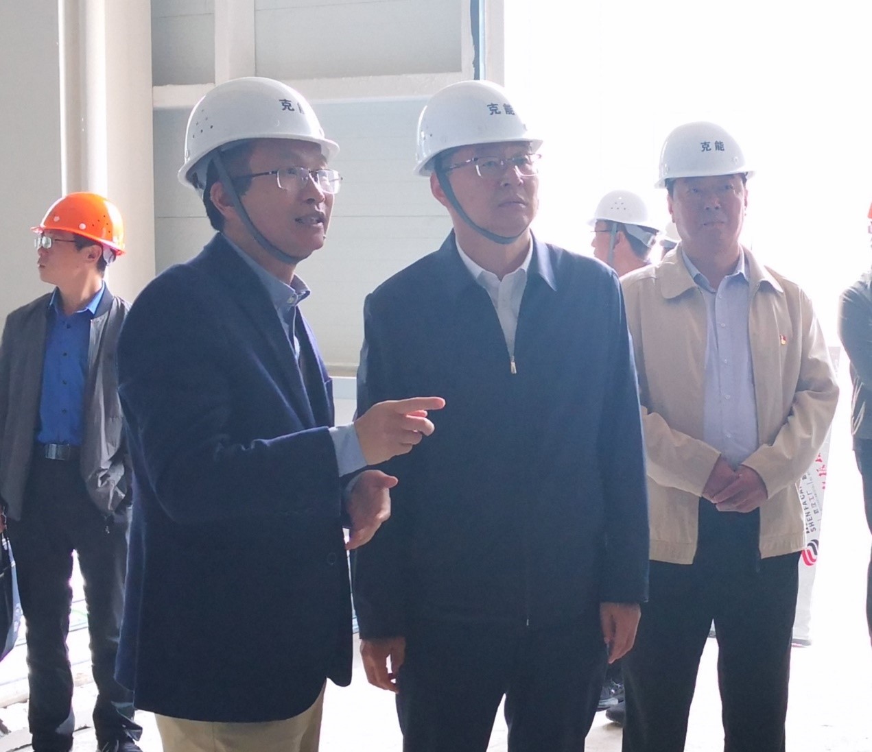 安阳县委书记王红兵一行视察克能新能源车间建设现场（2020年10月12日）