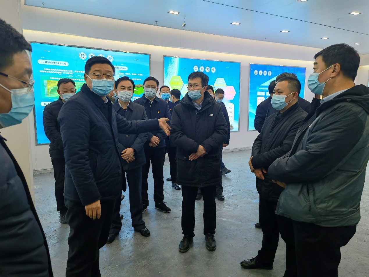 安阳市城乡一体化示范区党工委书记、安阳县委书记王红兵一行到克能慰问并指导全市项目观摩会准备工作（2021年2月8日）