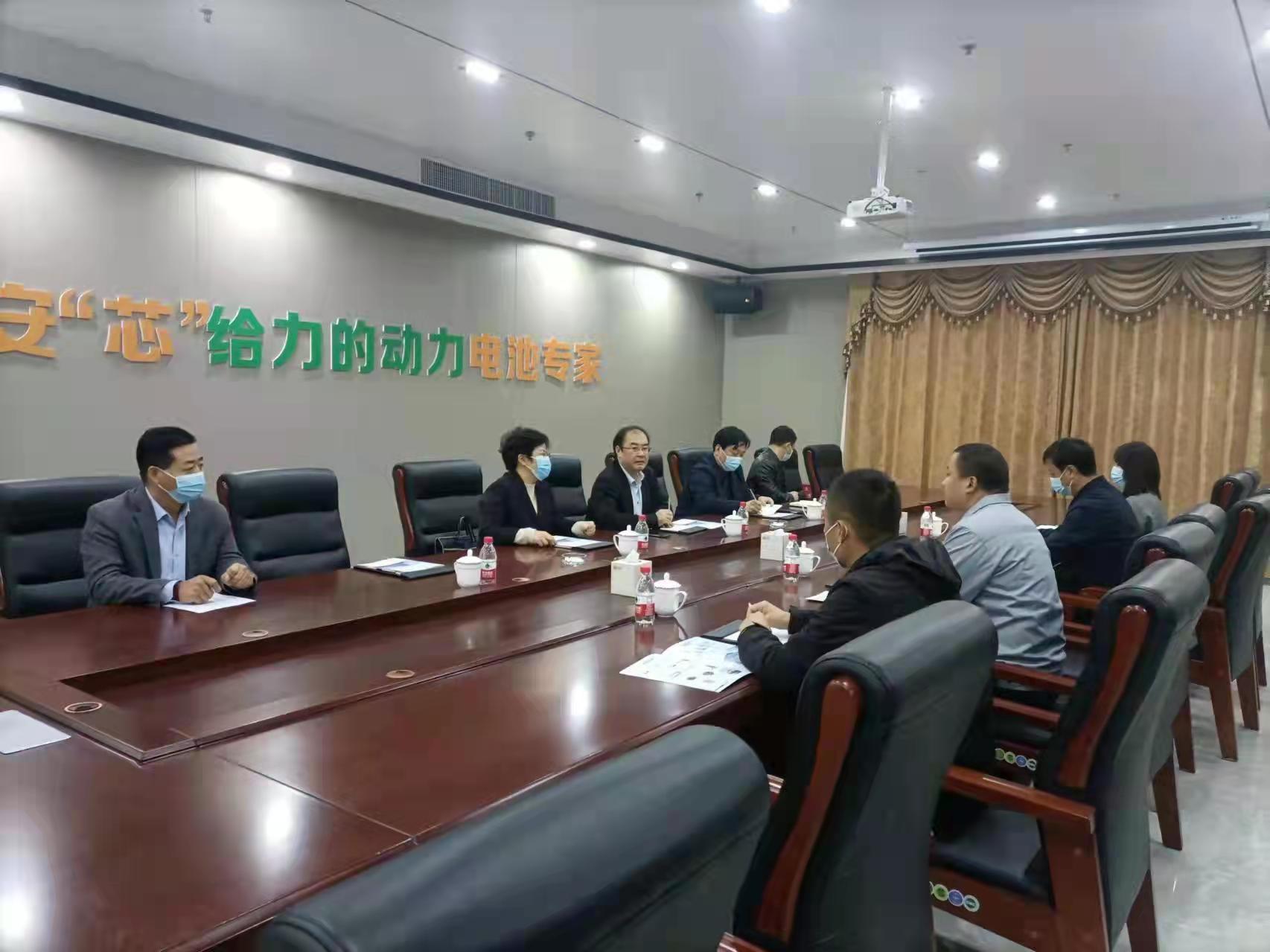 河南省地方金融监管局领导一行莅临克能灾后重建对口帮扶（2021年10月26日）