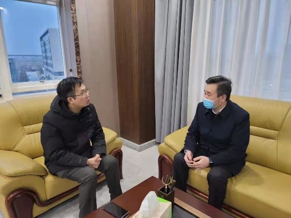 安阳市城市管理局局长王志刚莅临克能调研（2022年2月14日）