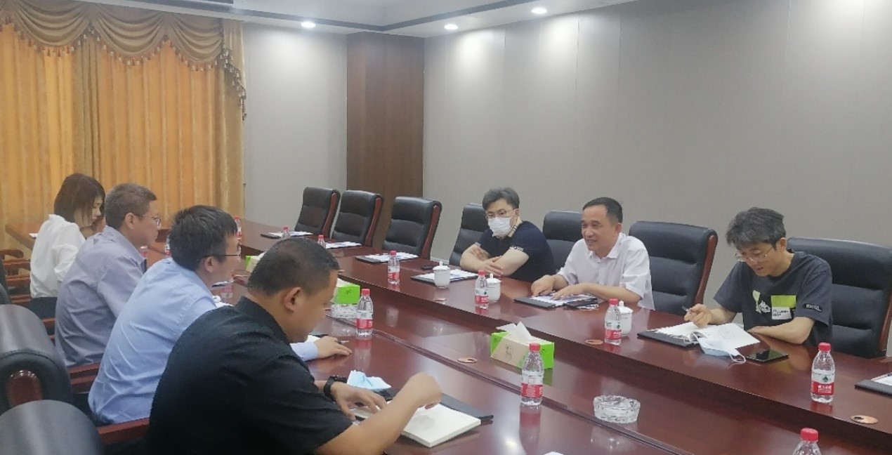 安阳市示范区税务局长史社江一行到克能指导税务政策（2022年5月23日）