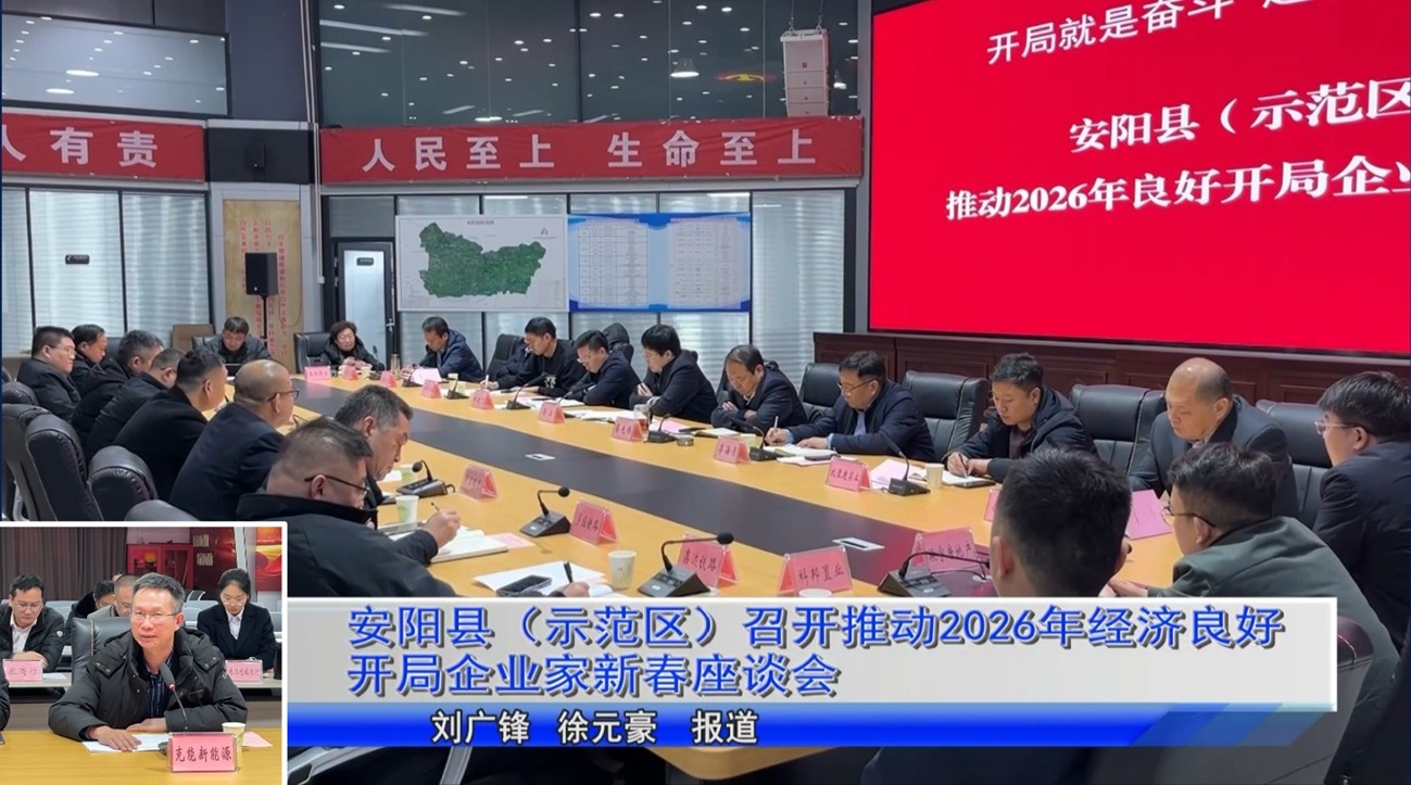 克能新能源柯克参加安阳县2026年新春企业家座谈会并发言（2026年2月11日）